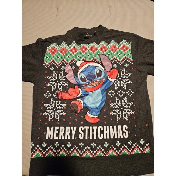 Merry Stitchmas Stitch Christmas Sweater Size M - Picture 3 of 3